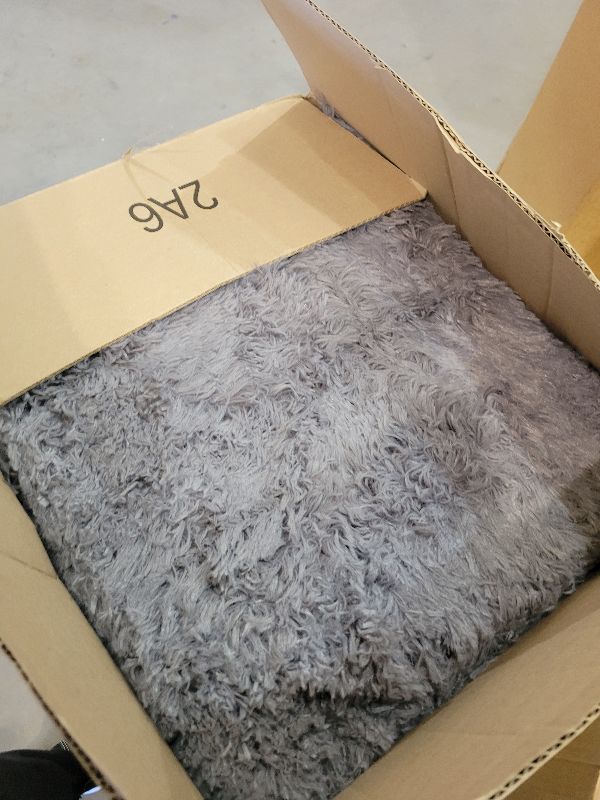 Photo 1 of 8x10 Area Rugs for Living Room Bedroom Rug, Large Area Rug Shag Shaggy Carpet Soft Plush Furry Bedside, Rugs for Home Decor (Dark Grey, 8x10 Feet)