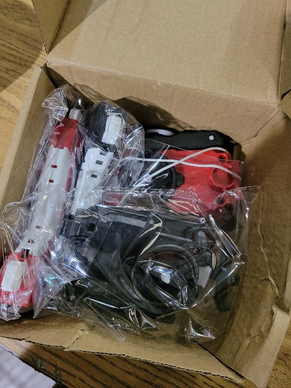 Photo 1 of 2 Pack String Launchers and Grips, Battling Burst Launcher, Left/Right Spin, Only Compatible with Burst, Two Launch Modes Gyros(Black+Red)