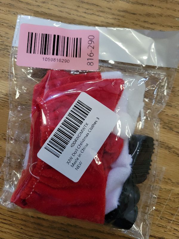 Photo 1 of 17cm Doll Christmas Clothes Compatable with Labubu(NO Doll), Cute Dolls Outfit Accessories, Small Kawaii Clothes Set for Dolls, Gift for Women and Girls(Style 3)