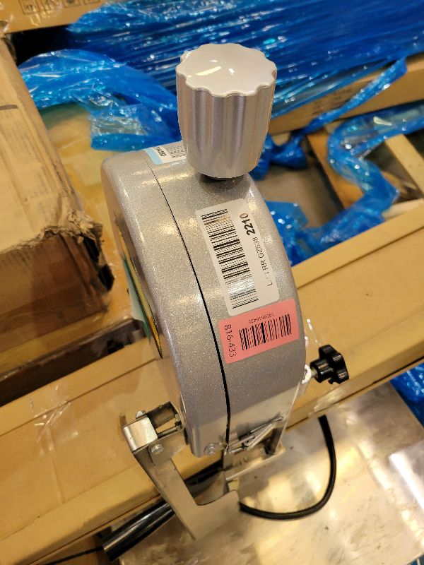 Photo 1 of 1100W Electric Bone Saw Machine, 0.16-7.09 Inch Cutting Thickness, Frozen Meat Cutter With 5 Saw Blades, 19.3"x15" Table Sawing for Chicken Fish Trotter Beef