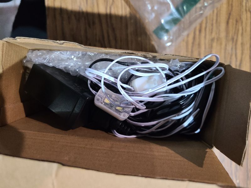 Photo 1 of 12V 1.2A Inflatable Replacement Motor for 5-9FT Halloween Christmas Inflatables Air Blower Fan with 5 LED Light 1.5A Adapter Outdoor Blow Up Fan Parts Inflatables (White Lights 5 LED, 12V 1.2A)