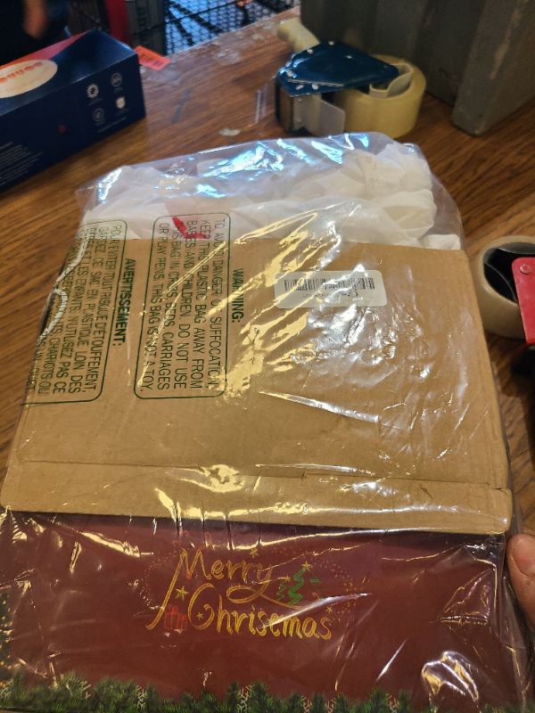 Photo 1 of 9FT Inflatable Christmas Tree with Santa Claus Blow Up Xmas Tree House with Wreath for Outdoor Decoration Holiday, Winter Festival Display, Yard, Lawn, Garden, Porch Decor Display Party Décor