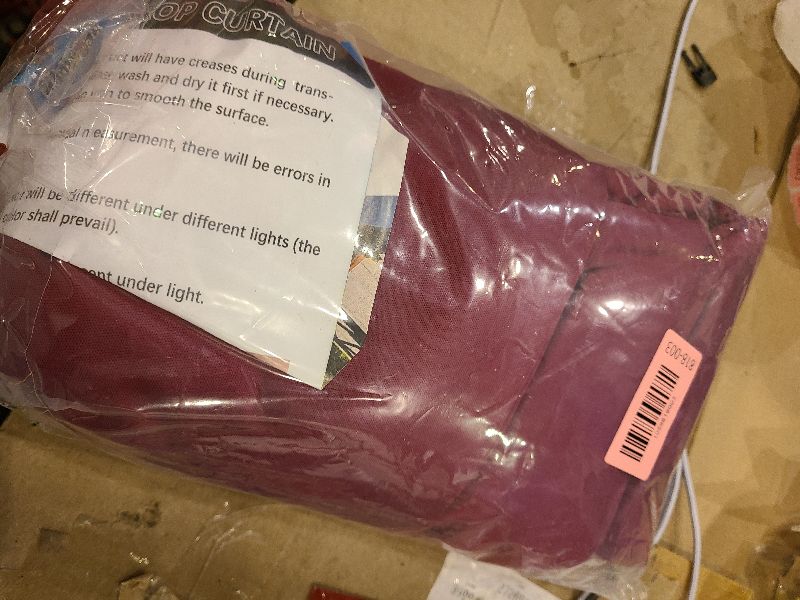 Photo 1 of 10 x 7 Feet Burgundy Backdrop Curtain for Partie, Background Curtains for Photoshoot, Birthday, Wedding, Halloween, Thanksgiving, Christmas Day, New Year Party Decorations 5Ft x 7Ft, 2 Panels