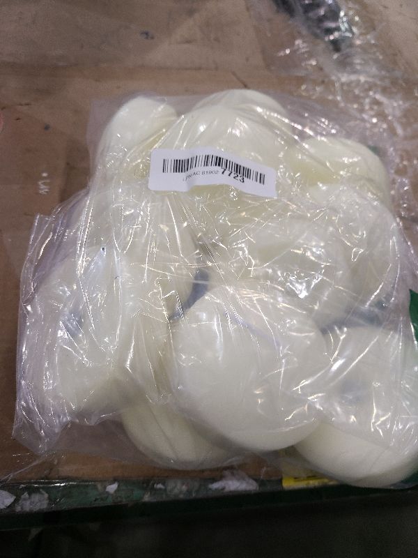 Photo 1 of 12-Pack 3" Ivory Premium Floating Candles – Long-Lasting, Smokeless – Perfect for Weddings, Pool Parties, Spa Ambiance & Decor