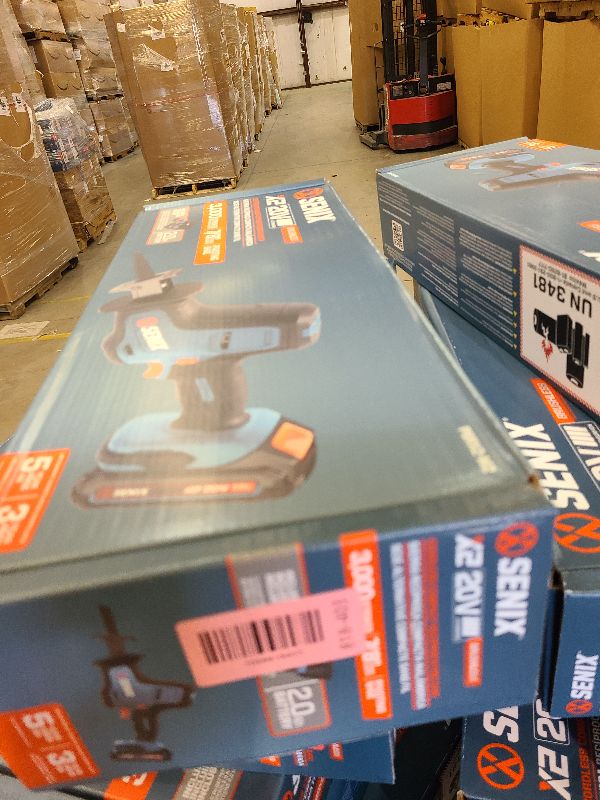 Photo 1 of SENIX PSRX2-M2-0 X2 20 Volt Max* 7/8-Inch Compact Reciprocating Saw Power Tool Set, Variable Speed, 3000 SPM Max, Tool-Less Blade Clamp, 3-Mode LED Light, Tool Only, Battery Not Included