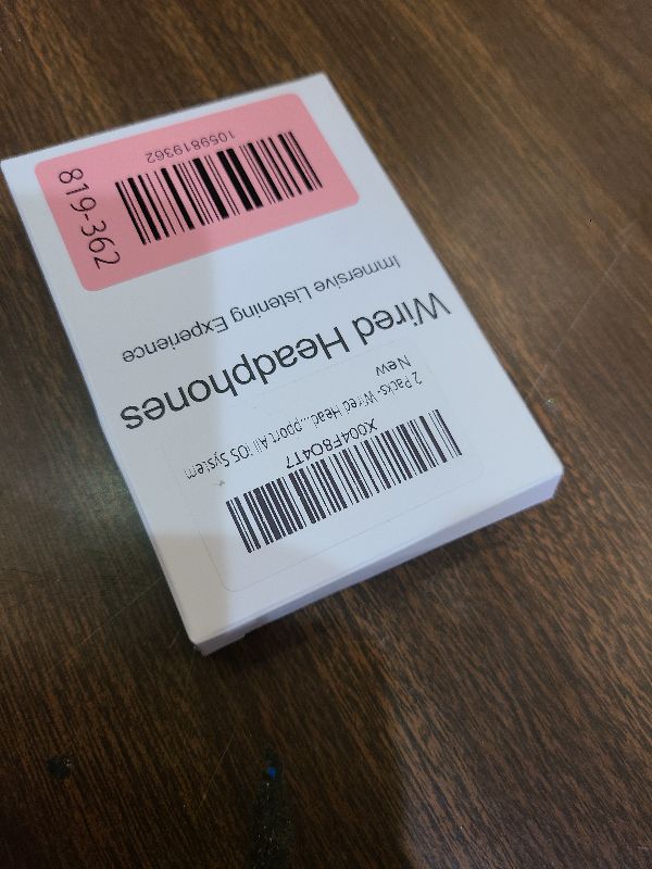 Photo 1 of 2 Packs- Wired Headphones for iPhone Earbuds Built-in Microphone & Volume Control Nosie Reduction Headsets Compatible with iPhone 14/13/12/11/XR/XS/X/8/7/SE/Pro/Pro Max/Support All iOS System