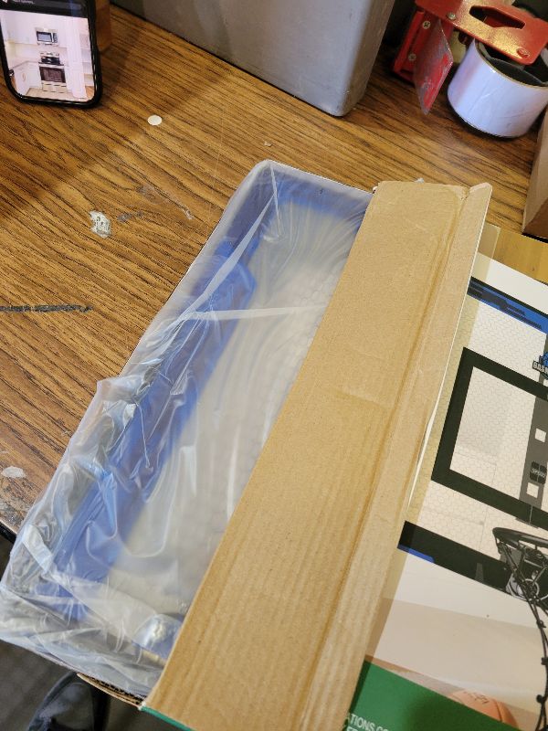 Photo 1 of 24" x 16" Indoor Large Basketball Hoop Toy - Upgraded Adjustable Height Basketball Hoop Over The Door with Scoreboard/2 Balls, Basketball Toys Christmas Birthday Gifts for Kids & Adults(Blue)