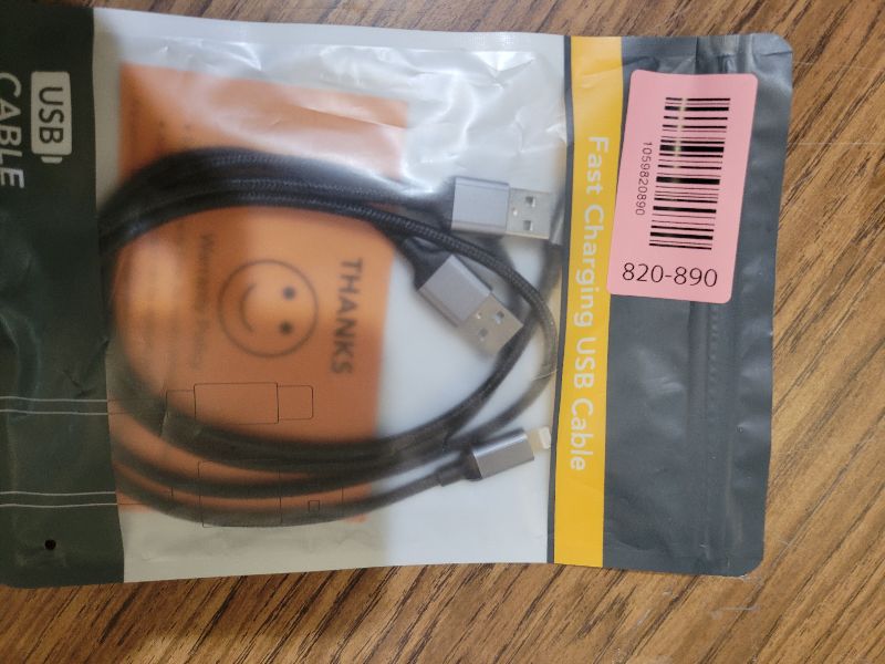 Photo 1 of 2 FT iPhone Charging Cable, 2 Pack [MFi Certified] USB to Lightning Cable 2ft for Car Fast Charging Braided Short iPhone Cord Compatible with Apple iPhone 14/13/12/11Pro/X/XR/8/7/6s/Plus/SE/iPad