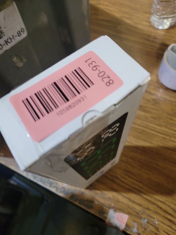 Photo 1 of 10" Digital Wall Clock: Dual Alarm Wall Mount Decor Clock for Living Room Classroom Office Desk, House Warming Gifts New Home Decor, Christmas Gift for Mom Dad Seniors Teen White