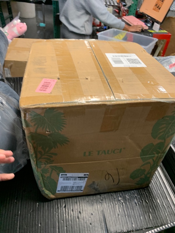 Photo 1 of ***FACTORY SEALED***LE TAUCI 12 Inch Pots for Plants, Ceramic Large Planters for Indoor Plants, Indoor Plant Pots for Home Garden Patio Office, Planter Pots with Drainage Hole and Rubber Plug, White