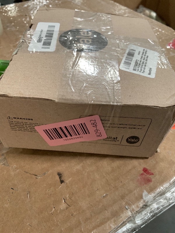 Photo 1 of **ONE HANDLE IS MISSING**Yale P5101N01 Navis Paddle Passage Lever (Push/Pull to Open), Hands-Free Opening – Push with Your Hip, Satin Nickel