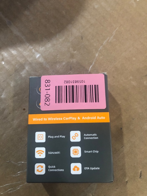 Photo 1 of ?2026 Upgarded?Wireless CarPlay Adapter for iPhone, Mini USB Design for Cars with Wired CarPlay, Fast Connection,5.8GHz WiFi,No Delay, Compatible with iOS 10+ & iPhone 6+, USB/Type C,Plug and Play