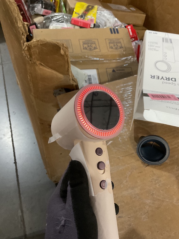 Photo 1 of (OUTLET)slopehill 110,000 RPM Professional Hair Dryer - 0.8lb Ultra-Lightweight, 2 Billion Ion Technology for 98% Frizz Reduction, AI Smart-Temp Control, Magnetic Attachments for All Hair Types (Pink)