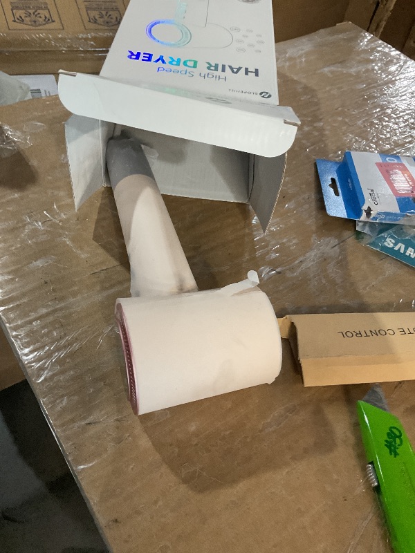 Photo 1 of (OUTLET)slopehill 110,000 RPM Professional Hair Dryer - 0.8lb Ultra-Lightweight, 2 Billion Ion Technology for 98% Frizz Reduction, AI Smart-Temp Control, Magnetic Attachments for All Hair Types (Pink)