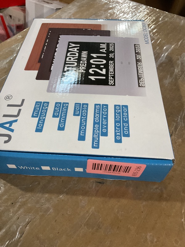 Photo 1 of ?New 2026? Digital Calendar Alarm Day Clock - with 8" Large Screen Display, am pm, Multiple Alarms, for Impaired Vision People, The Aged Seniors, The Dementia, for Desk, Wall Mounted,