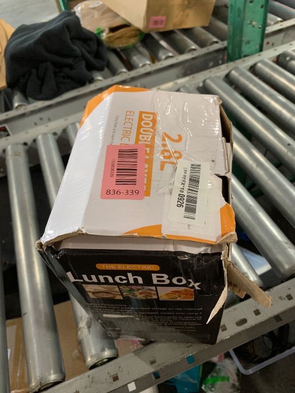 Photo 1 of ***MISSING PARTS***
Electric Lunch Box for Adults, 2.8L Double Layer 100W Fast Heated Lunch Box, Heating Food Heater Warmer for Home Office Car Truck Use, Extra Large Lonchera Electrica Portátil 12/24V/110-230V, Black