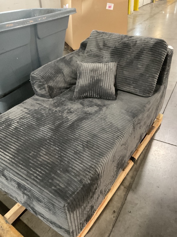 Photo 1 of ***PARTIAL SET/ONLY CONTAINS SECTION OF COUCH**

Modular Sectional Sofa with Deep Deat, 105'' Cloud Couch Sectional with Oversized Chaise, Soft Couch Sofa Bed for Living Room, No Assembly Required