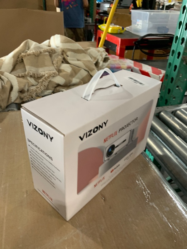 Photo 1 of [Built-in Apps] Smart Projector with WiFi and Bluetooth, VIZONY Native 1080P Projector with Streaming APPs, Dolby Audio, Portable Mini Projector for Indoor Outdoor Use