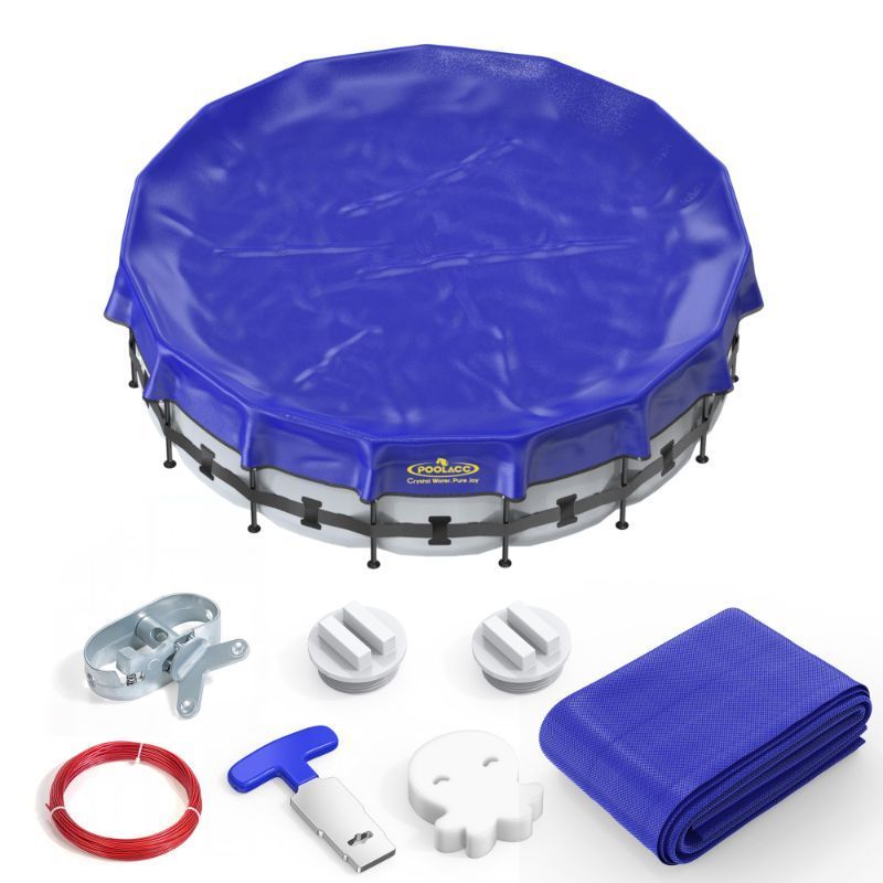 Photo 1 of ***FACTORY SEALED***POOLACC Pool Covers for Above Ground Pools - 15 ft Round Winter Pool Cover, Extra Durable Cold- and UV-Resistant Heavy-Duty Swimming Pool Cover for Winterizing