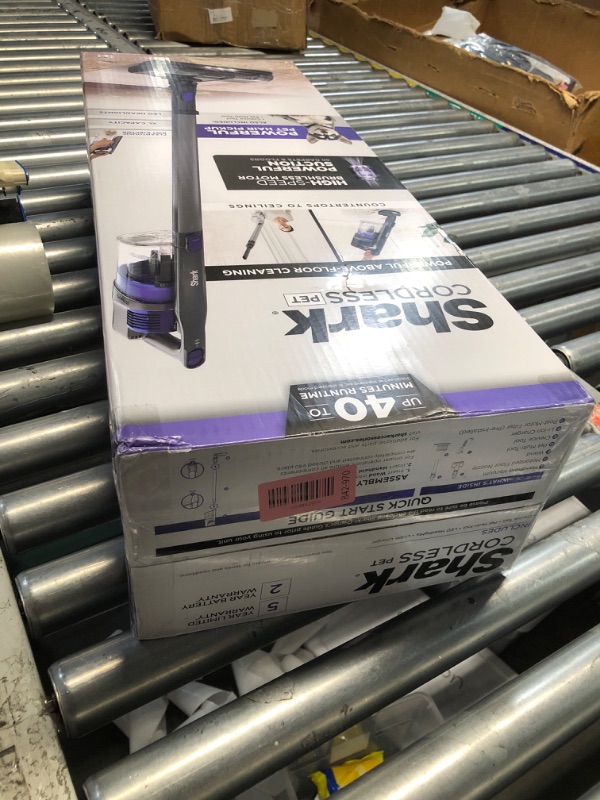 Photo 1 of ***FACTORY SEALED*** Shark | Pet Cordless Vacuum Cleaner | LED Headlights | Removable Handheld Vacuum for Pet Hair | Crevice Tool & Pet Multi-Tool Included | 40min Runtime | For Carpet & Hard Floors | Grey | IX141