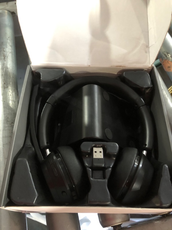 Photo 1 of (Upgraded Version) Wireless Headset, Bluetooth Headset with Noise Cancelling Microphone, Best Headphones with Mic Mute & USB Dongle for PC/Computer/Laptop/Cell Phones/Remote Work/Call Center