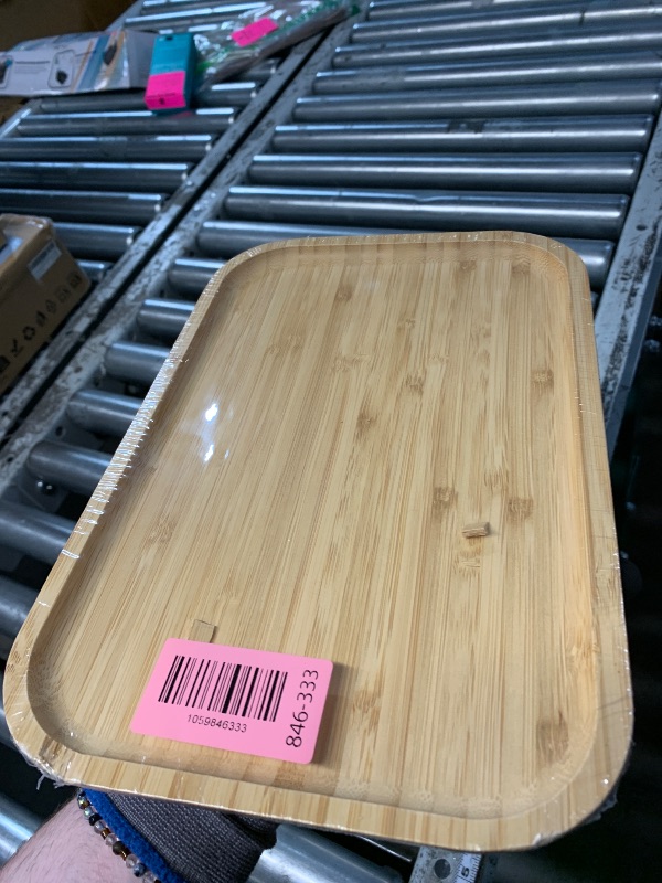 Photo 1 of ***DAMAGED, SEE PHOTOS***
Bam&Boo Bamboo Serving Tray Natural Minimalist Rectangular (11.7” x 7.8" x 0.8") Coffee, Tea, Food, Drinks, Storage, Decor for Home, Kitchen, Bathroom
