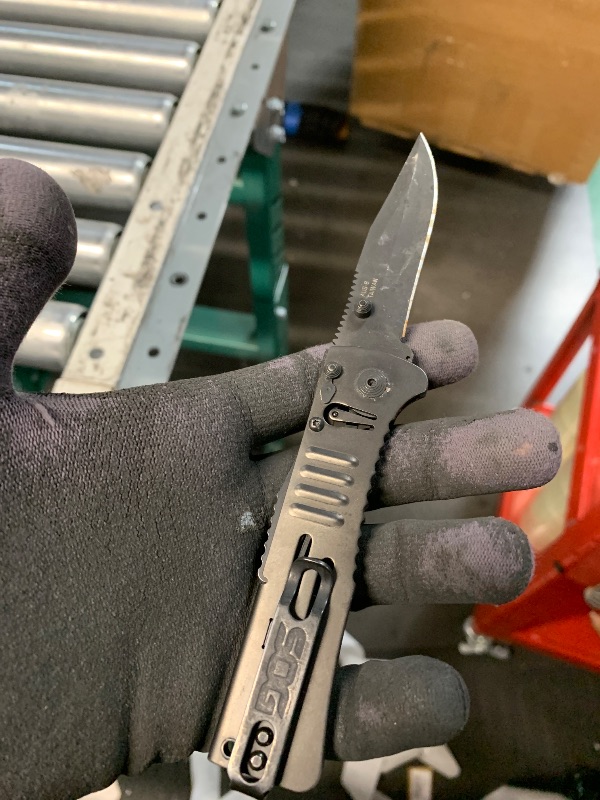 Photo 1 of ***USED AND RUSTED***
SOG Folding Knife SlimJim Slim Pocket Knife Black