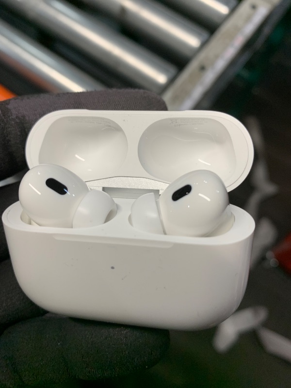 Photo 1 of ***MISSING ALL ACCESSORIES***
Apple AirPods Pro 2 Wireless Earbuds, Active Noise Cancellation, Hearing Aid Feature, Bluetooth Headphones, Transparency, Personalized Spatial Audio, High-Fidelity Sound, H2 Chip, USB-C Charging