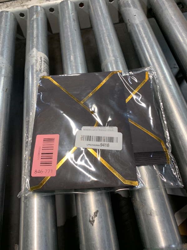 Photo 1 of (50 Pack 5x7 Inch) Black Envelopes for Invitations with Gold Border, Self Adhesive A7 Envelopes with V-Flap, Great for Graduation, Invitation, Baby Shower, Wedding and RSVP Cards
