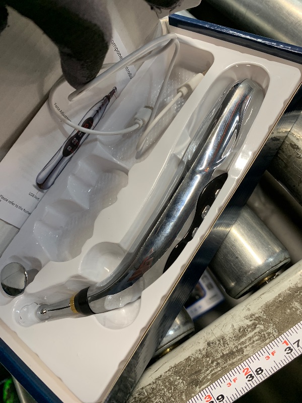 Photo 1 of ***MISSING PARTS***
Acupuncture Pen Electronic - USB Rechargeable Pain Relief Electric - for Meridians Energy Pens Massager - Pain Relief Massage Tool with 3 Massage Heads & 2 Massage Gel - Gifts for Women & Men