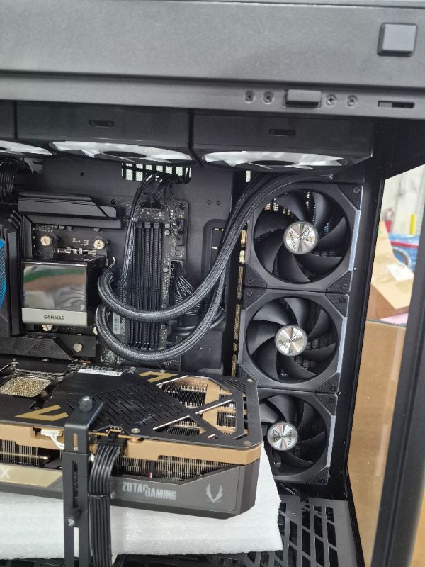 Photo 1 of *********FOR PARTS ONLY- SEE NOTES BEFORE BID*************
ZOTAC MEK AI-Enhanced Gaming PC Desktop Computer - NVIDIA GeForce RTX 5090, AMD Ryzen 7 9800X3D Up to 5.2GHz, 32GB DDR5 RGB, 2TB NVME M.2 SSD, 1200W G PSU, WiFi, Windows 11