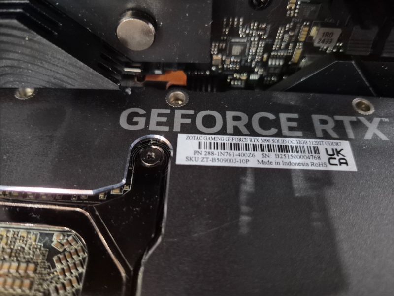 Photo 1 of *********FOR PARTS ONLY- SEE NOTES BEFORE BID*************
ZOTAC MEK AI-Enhanced Gaming PC Desktop Computer - NVIDIA GeForce RTX 5090, AMD Ryzen 7 9800X3D Up to 5.2GHz, 32GB DDR5 RGB, 2TB NVME M.2 SSD, 1200W G PSU, WiFi, Windows 11