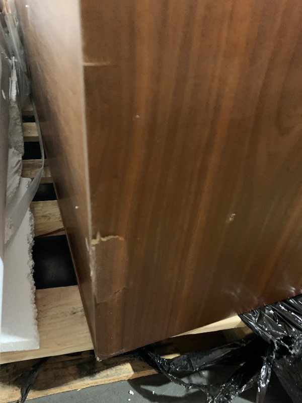 Photo 1 of ***DAMAGED, SEE PHOTOS***
***STOCK PHOTO FOR REFERENCE ONLY***
***TRUCK/TRAILER PICKUP ONLY***
79" WOOD TV STAND 