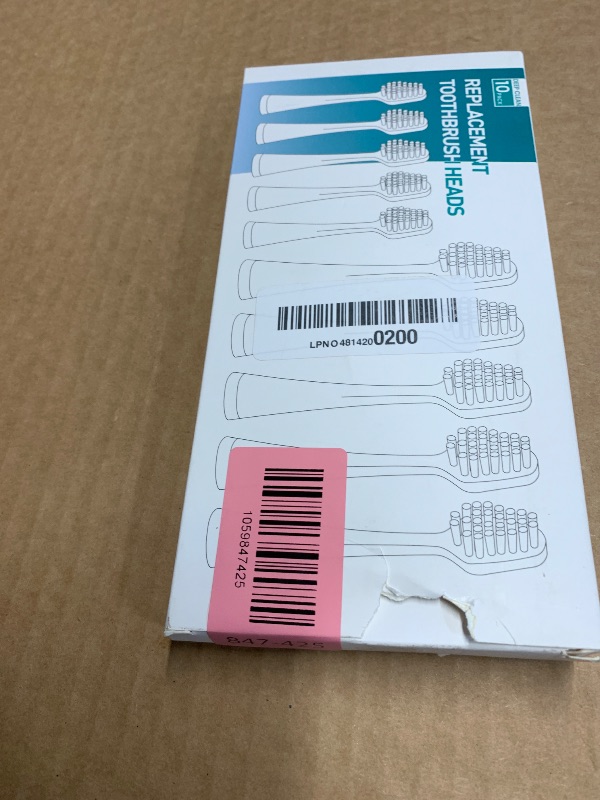 Photo 1 of ***MISSING PARTS - PRICE ADJUSTED******
Harobey Replacement Toothbrush Heads for Waterpik Complete Care 5.0/9.0, and Compatible with AquaSonic Duo and Home Dental Center Electric Toothbruh, 10 Count(Pack of 1), Black