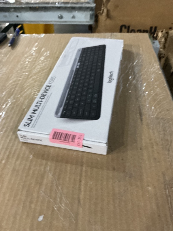 Photo 1 of ***MISSING PARTS***
Logitech K585 Multi-Device Slim Wireless Keyboard, Built-in Cradle for Device; for Laptop, Tablet, Desktop, Smartphone, Win/Mac, Bluetooth/Receiver, Compact, Easy Switch, 24 Month Battery - Graphite