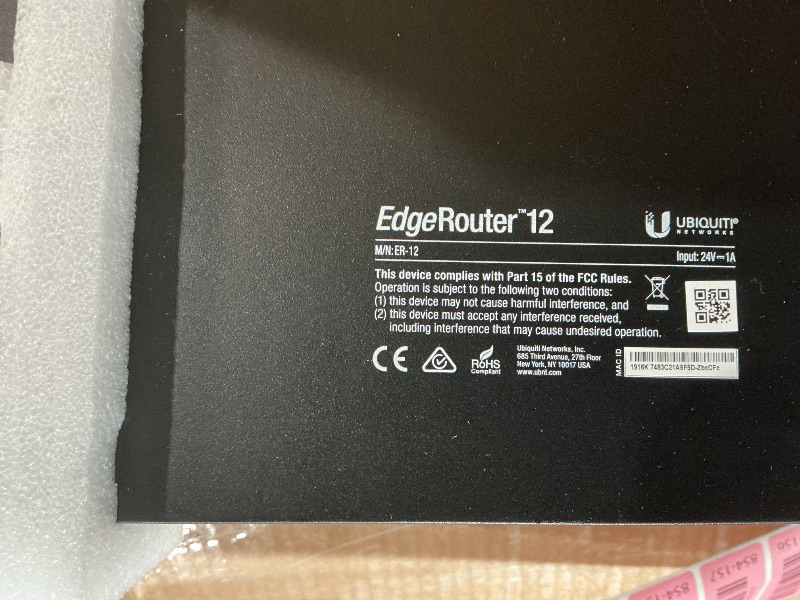 Photo 1 of ***PARTS ONLY*** ***NONFUNCTIONAL*** Ubiquiti Networks Commercial EdgeRouter 12P, 10-Port Gigabit Router with 24V PoE Support on RJ45 Ports and 2 SFP Ports (ER-12P)