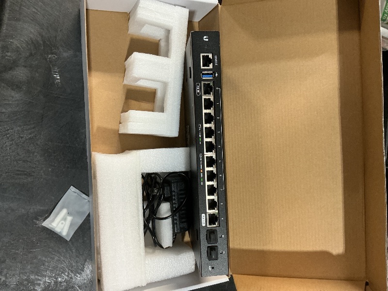 Photo 1 of ***PARTS ONLY*** ***NONFUNCTIONAL*** Ubiquiti Networks Commercial EdgeRouter 12P, 10-Port Gigabit Router with 24V PoE Support on RJ45 Ports and 2 SFP Ports (ER-12P)