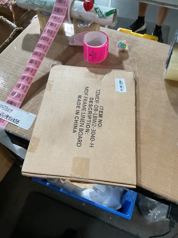 Photo 1 of ***MINOR DAMAGE***
DOLLAR BOSS Bulletin Boards with Linen 1-Pack 16''X 12'' Double-Sided Cork Board for Walls Wood Framed Bulletin Boards, Small Pin Board for Home Kitchen Office Decorative Hanging 10 Pushpins