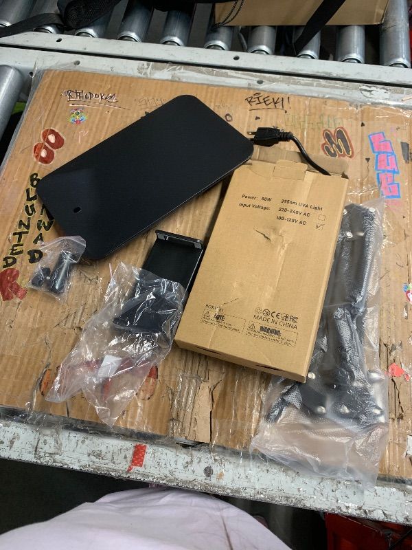 Photo 1 of *** missing parts*** Caydo 54 Pieces Screen Printing Kit with 50W LED UV Exposure Screen Printing Light, 6 Color Screen Printing Ink, Screen Printing Photo Emulsion, Emulsion Scoop Coater, Instructions