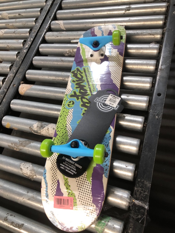 Photo 1 of ***MISSING PARTS***
Kryptonics 31" Separation Recruit Series Skateboard - Classic Cruiser Deck, Durable Polypropylene, Smooth 5cm Wheels, Vibrant Multi-Color Design, Ideal for Beginners and Experienced Riders