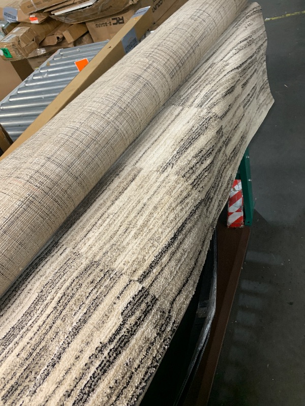 Photo 1 of ***DIRTY***
***TRUCK/TRAILER PICKUP ONLY***
Loloi Darby Collection DAR-01 Charcoal/Sand 7'-10" x 10' Area Rug