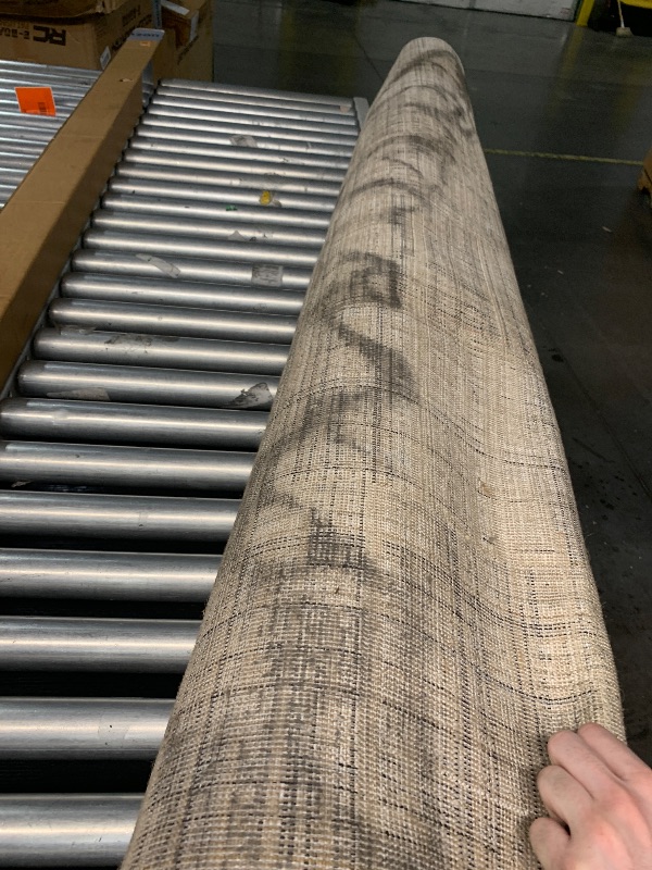 Photo 1 of ***DIRTY***
***TRUCK/TRAILER PICKUP ONLY***
Loloi Darby Collection DAR-01 Charcoal/Sand 7'-10" x 10' Area Rug