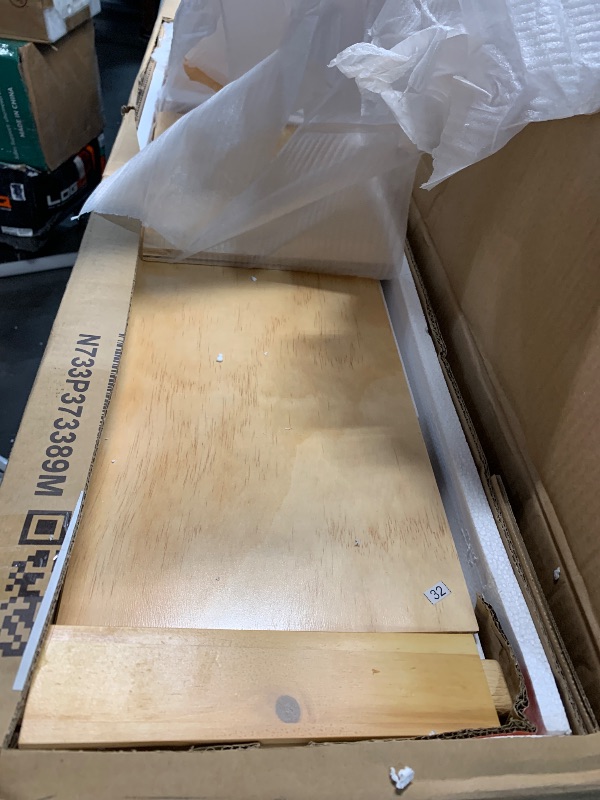 Photo 1 of (SOLD AS PARTYS, STORAGE PARTS ONLY)_
GDFStudio Wooden Twin Size Daybed with Storage Shelves, Twin Trundle Bed & Built-in Study Desk, Space-Saving Multi-Functional Bed Frame for Bedroom, Natural