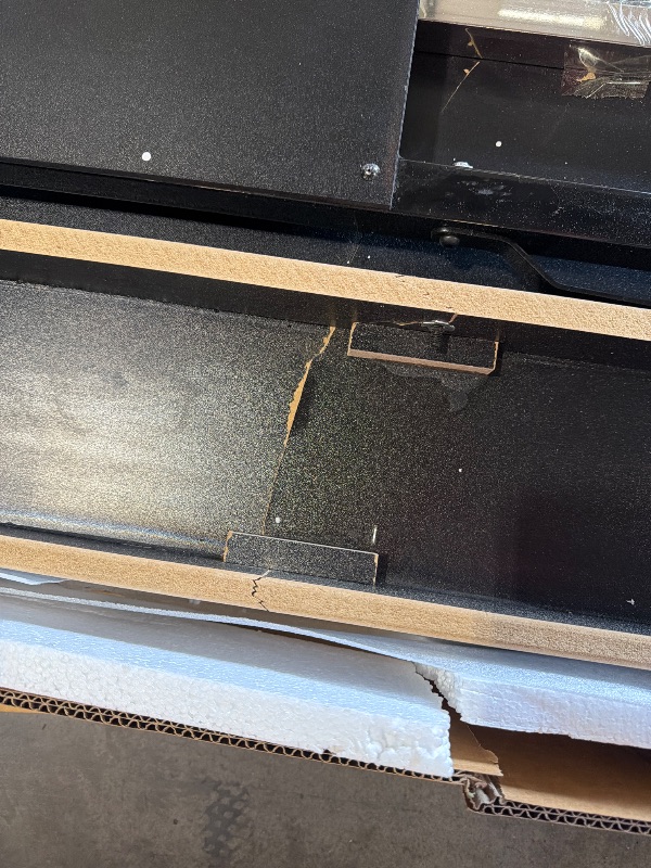 View 3 of ***Pool Table is damaged, see pictures***
***TRUCK/TRAILER PICKUP ONLY***
7 Foot Pool Table for Family, Foldable No Assembly Pool Table with Balls, Cues, Chalk, Rack & Brush, Portable Billiards Game Table for Apartment, Basement, Office & Game Room