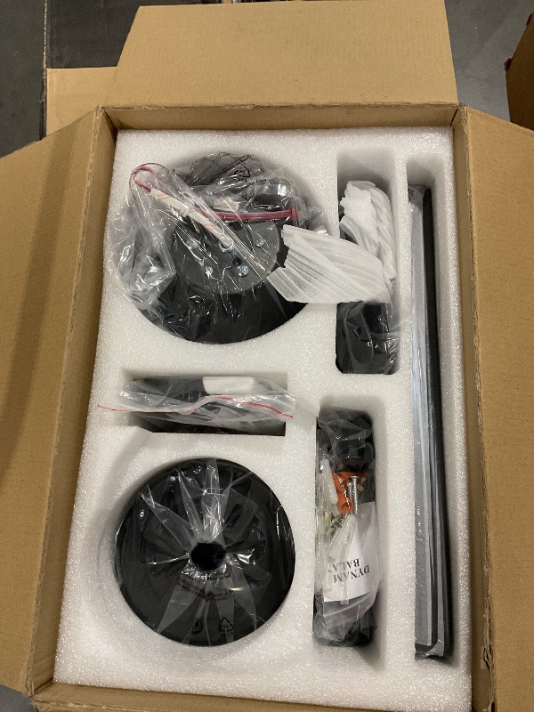 Photo 1 of **MISSING PARTS**
ZMISHIBO 42 Inch Ceiling Fan No Light, Flush Mount Low Profile, Modern Black Ceiling Fan Without Light, Remote Control & Quiet DC Motor, for Indoor&Outdoor, Bedroom, Living Room