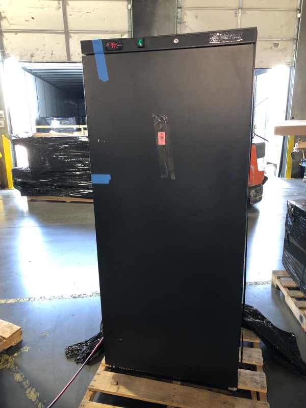 Photo 1 of ***PARTS ONLY*** ***NONFUNCTIONAL*** BEYOU Commercial Freezer Upright,19 Cu. ft. Reach-in Freezer in Black Single Door
***TRUCK/TRAILER PICKUP ONLY***