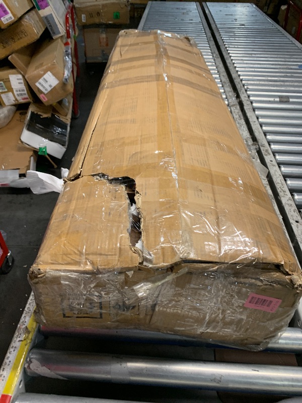 Photo 1 of ***MISSING PARTS***
LITTLE TREE 63-Inch Wood Entryway Table, Long Farmhouse Narrow Console Table for Living Room, Hallway, Sofa, Entry, Entrance, Foyer, Behind Couch with 2-Tier Shelves, Brown