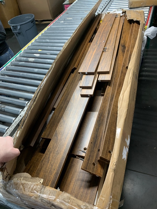 Photo 1 of ***MISSING PARTS***
LITTLE TREE 63-Inch Wood Entryway Table, Long Farmhouse Narrow Console Table for Living Room, Hallway, Sofa, Entry, Entrance, Foyer, Behind Couch with 2-Tier Shelves, Brown