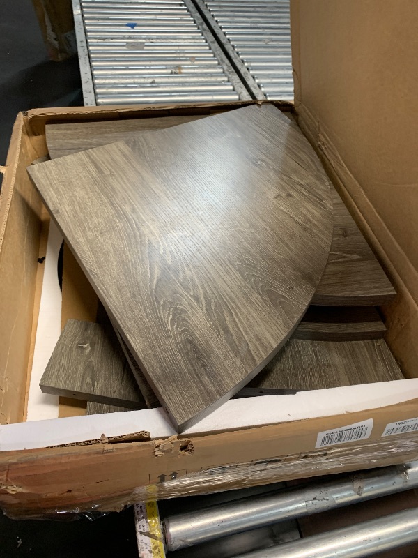 Photo 1 of ***MISSING PARTS AND HARDWARE***
Tribesigns 47 inch Round Dining Table Wood Kitchen Table for Dining Room, 47" Dinner Room Tables for 4-6, Farmhouse Accent Furniture with Wooden Tabletop and Cross Base, Rustic Grey