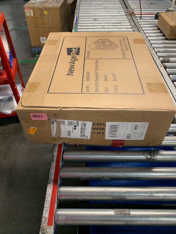 Photo 1 of ******PARTIAL SET (BOX 1 OF 2) - PRICE ADJUSTED***
New Age Pet ECOFLEX Kitty Katio Cat House with 4 Cubes, 2 Shelf Indoor/Outdoor Tower with Hidden Litter Area, Moisture Resistant, Pairs with Kitty Katio Pen